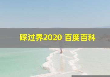 踩过界2020 百度百科